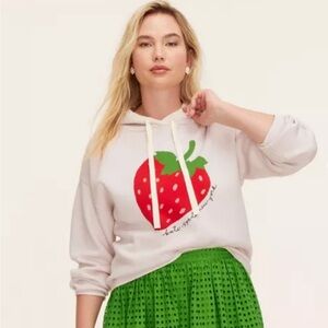 🍓NWT- Kate Spade New York x Target Strawberry Hooded Sweatshirt.🍓